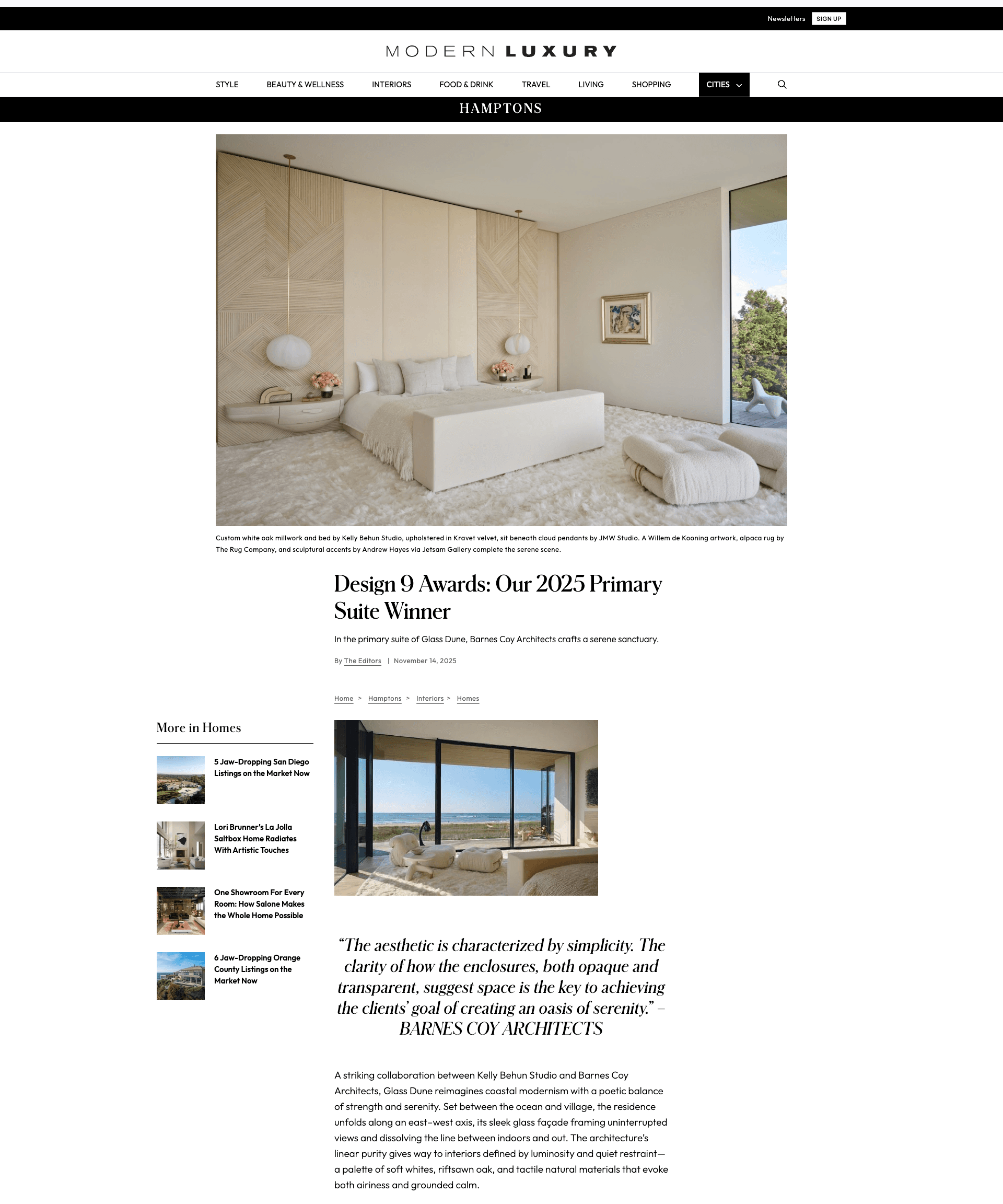 Windward Construction featured in Modern Luxury 2023